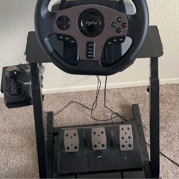 Video Games & Consoles | Racing Wheel With Pedals Black | Poshmark